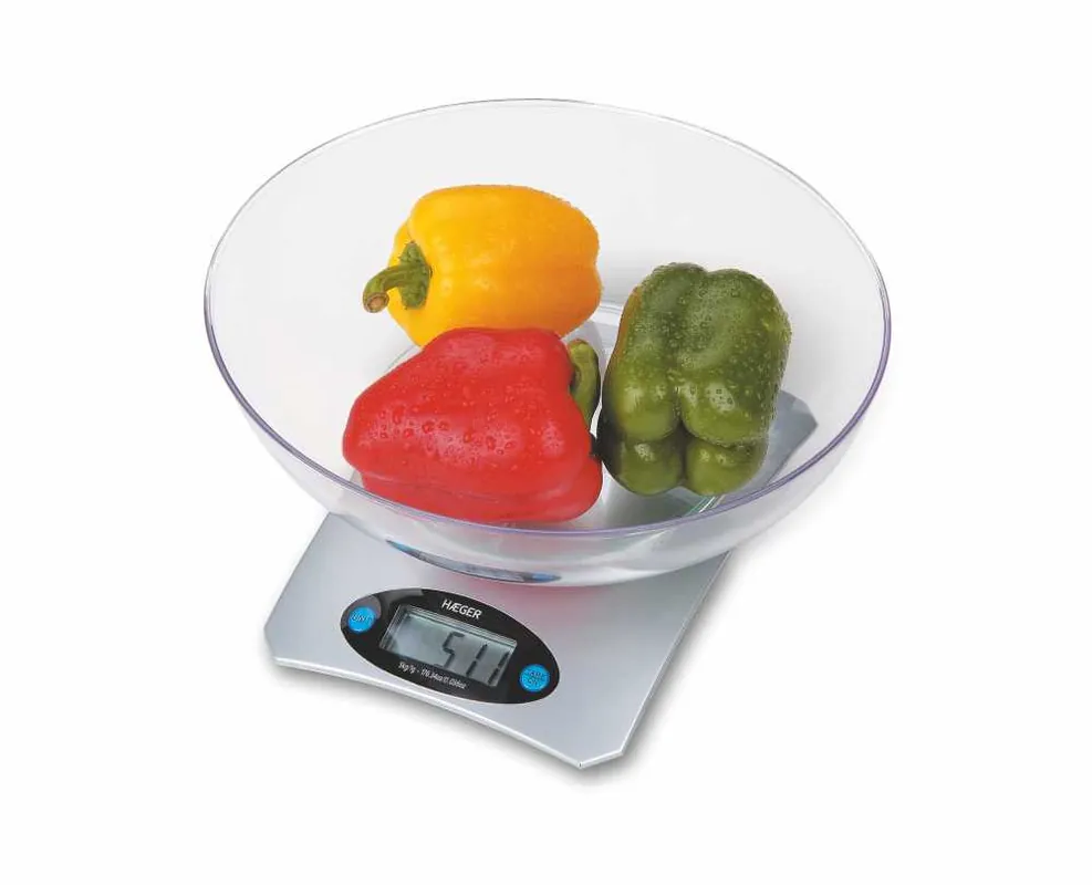 Báscula de cocina digital HAEGER SANTINI - con bol de 5kg