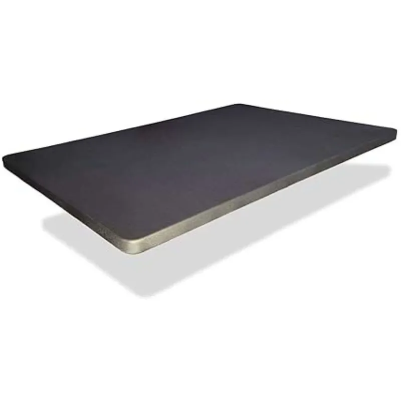 Base Tapizada Gris Marengo 5 Refuerzos Transversales, Tubo 40x30 mm, Tejido 3D Transpirable, 6cm Grosor (150x200, Sin Patas) - Descanso