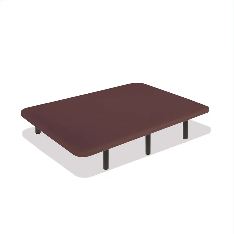 Base Tapizada Choco 80 x 180 cm, DreamNite, Tejido 3D Antideslizante, Estructura 30x40mm, 5 Barras Transversales, Con Patas 35cm - Descanso