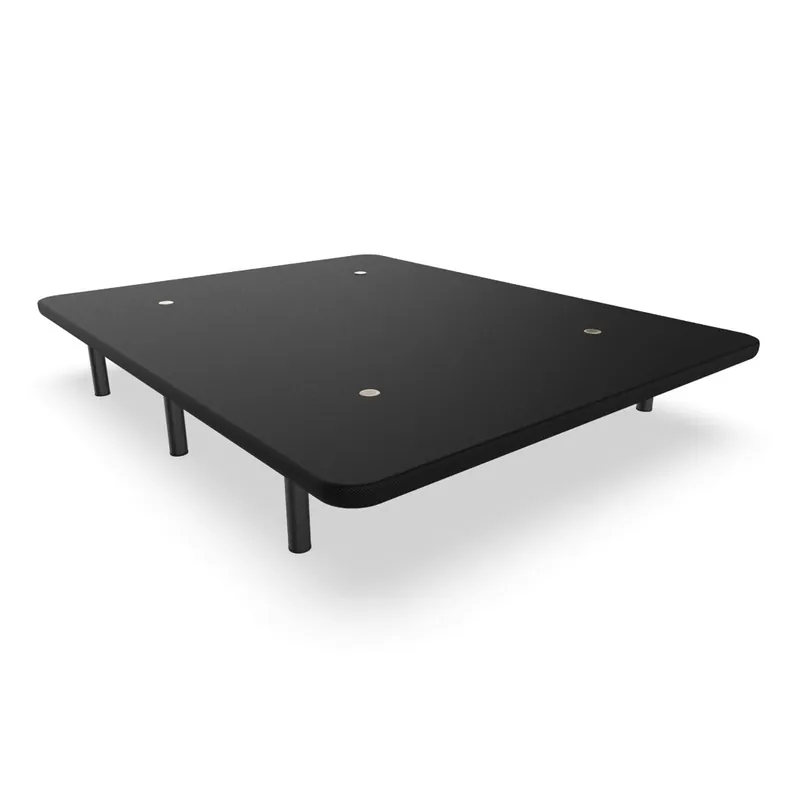 Base Tapizada Nalui 80x190 de Acero con patas de Altura 25cm y 5 Barras Transversales, Tejido 3D | Fabricado en España - Descanso