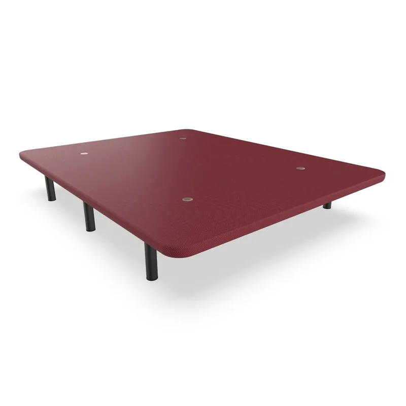 Base Tapizada Nalui 80x190 de Acero con patas de Altura 25cm y 5 Barras Transversales, Tejido 3D | Fabricado en España - Descanso