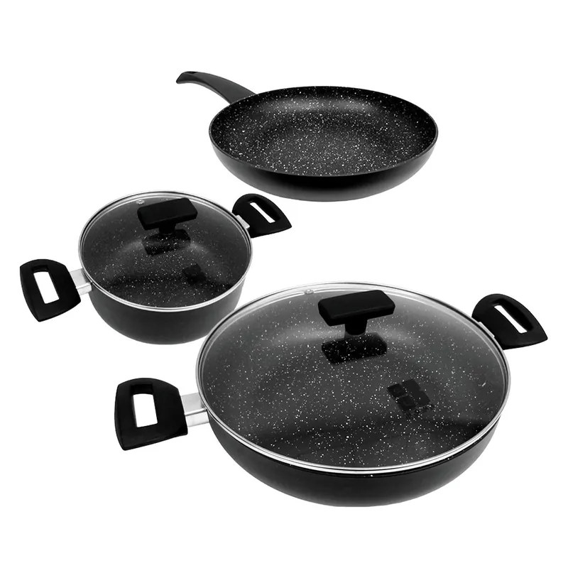 Batería de Cocina Klack de Aluminio con Tapas