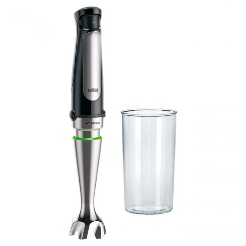 Batidora de mano Minipimer 7 MQ 7000X Braun 1000W con vaso medidor negro/inox - Electrodomésticos