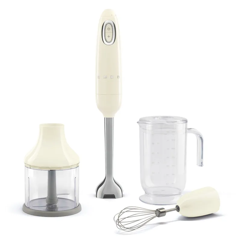 Batidora de Mano Multifunción con Accesorios Smeg HBF03CREU Crema 700 W - Electrodomésticos