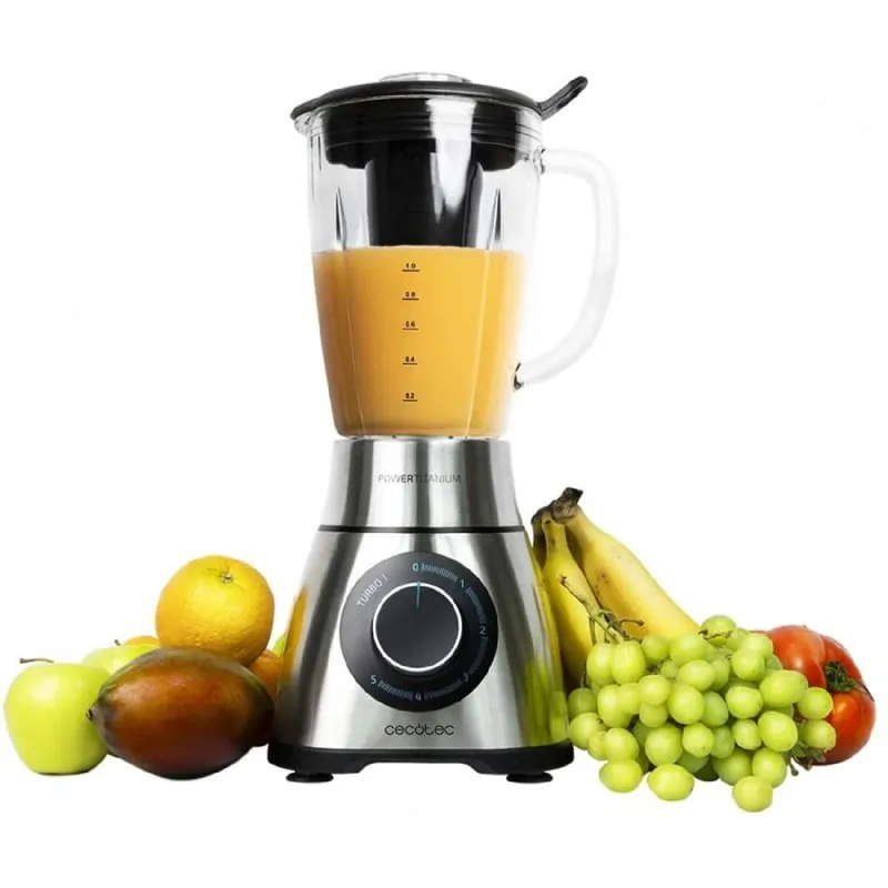 Batidora de vaso Cecotec Power Black Titanium 1300 PerfectMix - Electrodomésticos