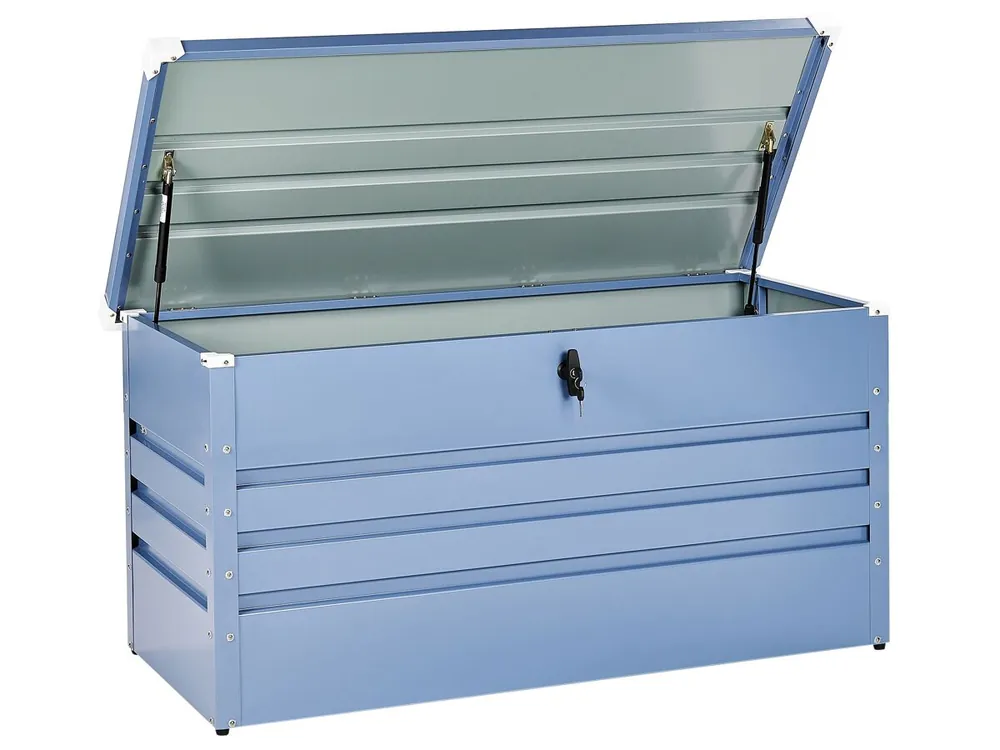 Arcón CEBROSA Metal 132 cm 62 cm Azul - Jardín