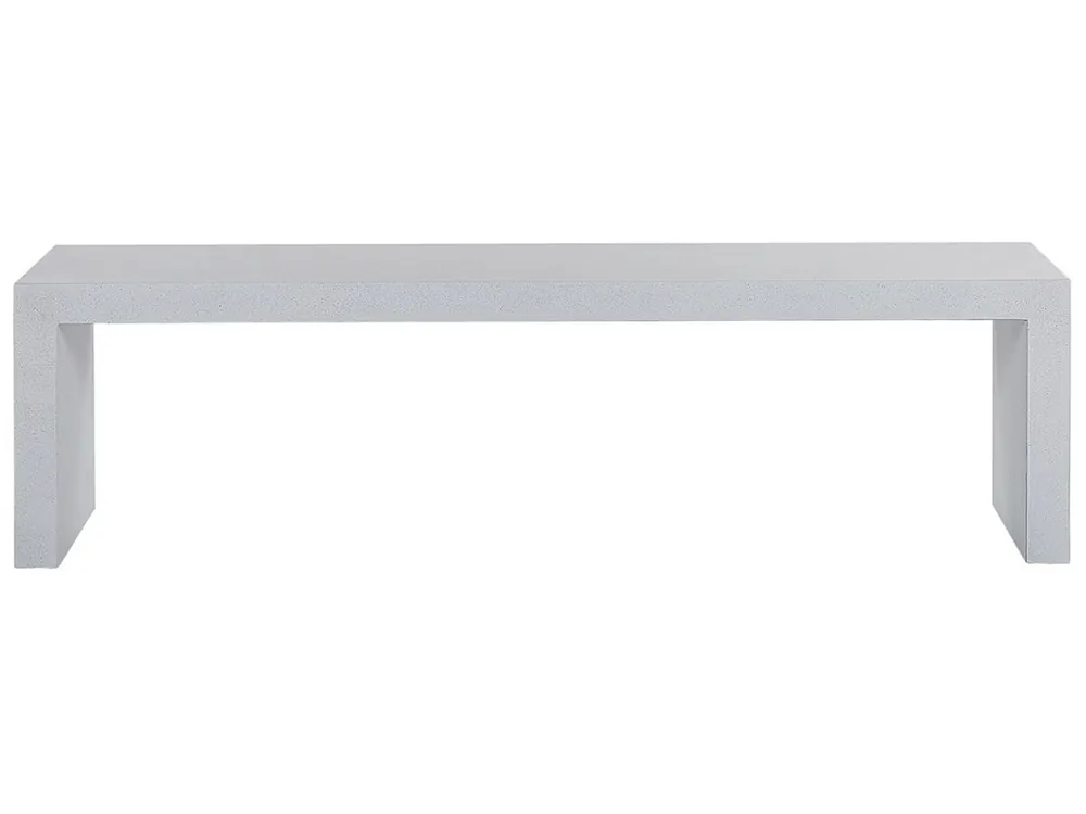 Banco de jardín TARANTO 150 cm Cemento Blanco