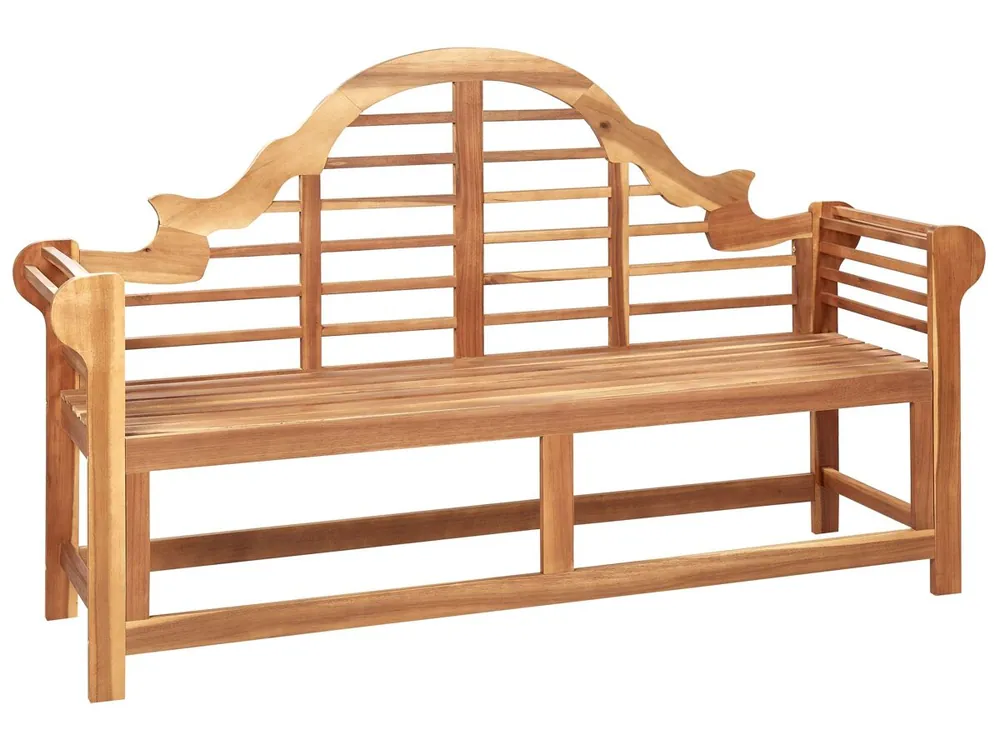 Banco de jardín MARLBORO 196 cm Madera de acacia Marrón claro