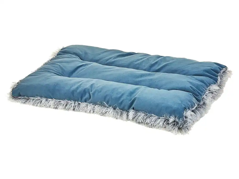 Cama para mascotas ERGANI Terciopelo Azul - Jardín