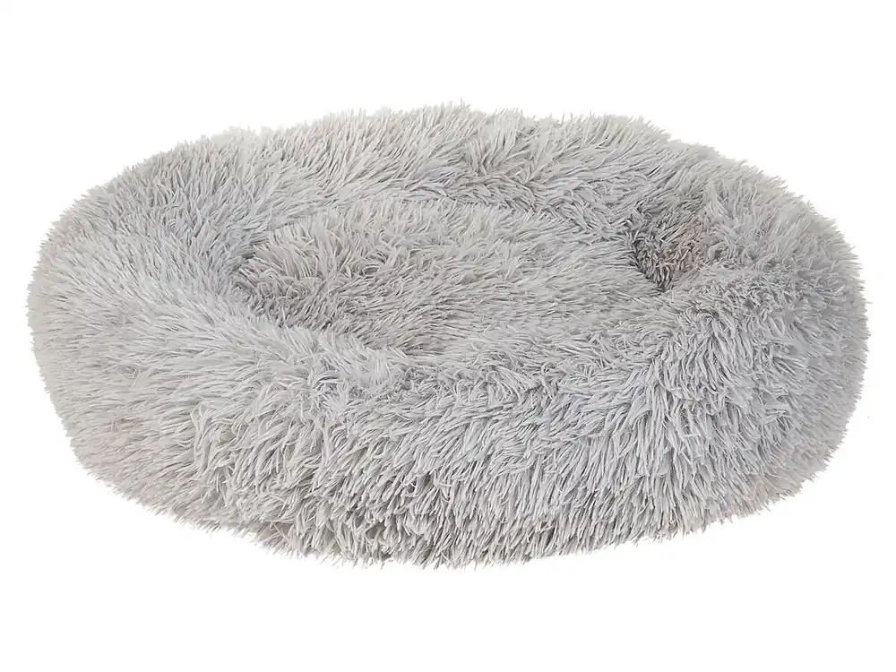 Cama para mascotas KULU Pelo sintético Gris claro - Jardín