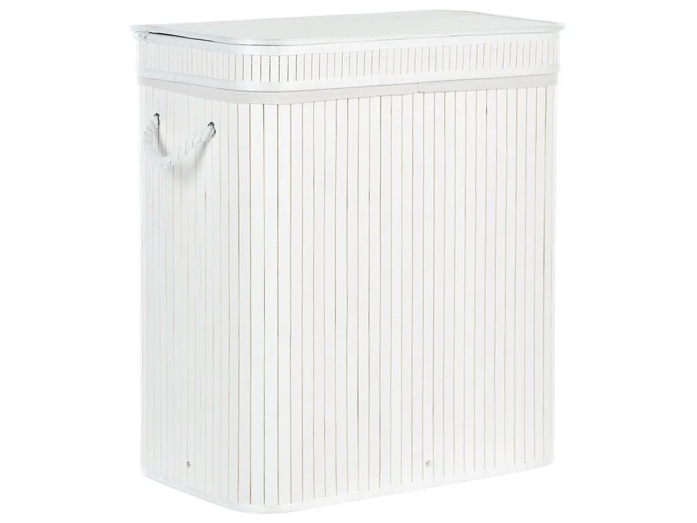 Cesta KALTHOTA Madera de bambú Blanco - Baño