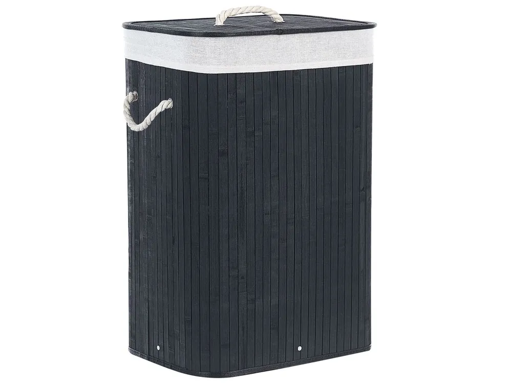 Cesta KOMARI Madera de bambú Negro - Baño