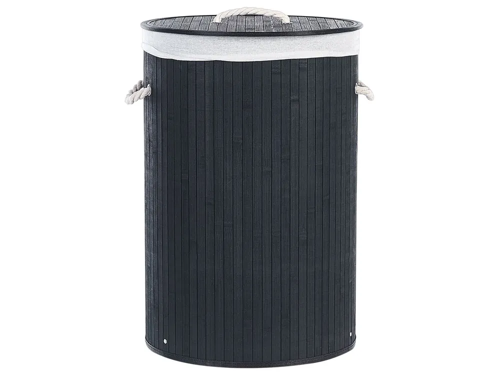 Cesta SANNAR Madera de bambú Negro - Baño
