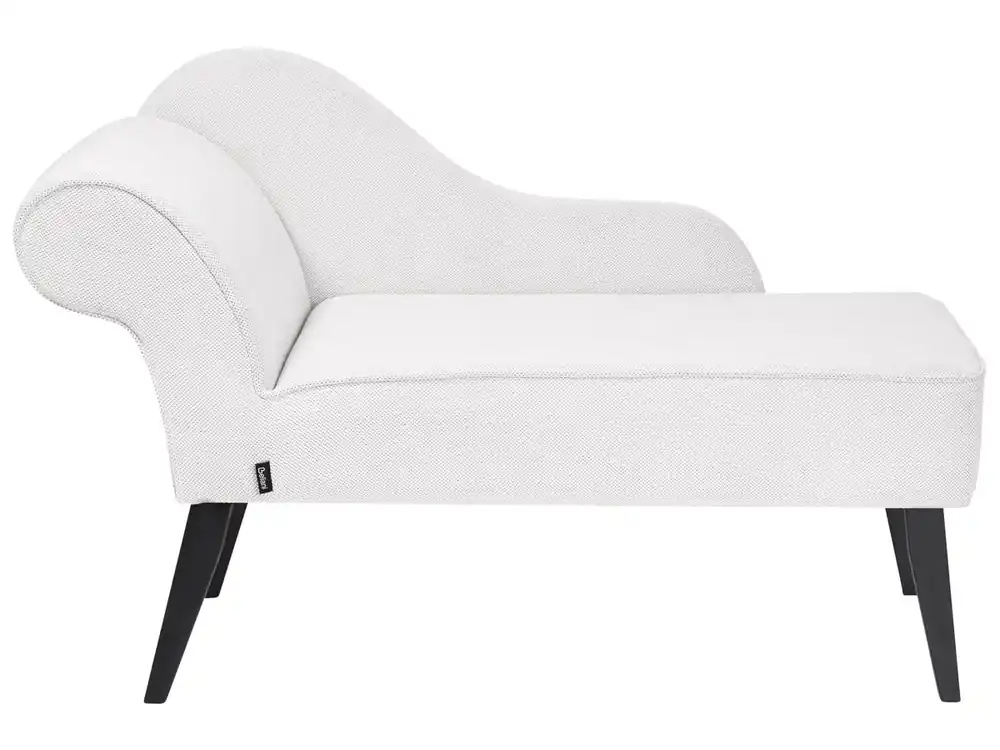 Chaise longue izquierdo BIARRITZ Tela Blanco - Sofás sillones puffs