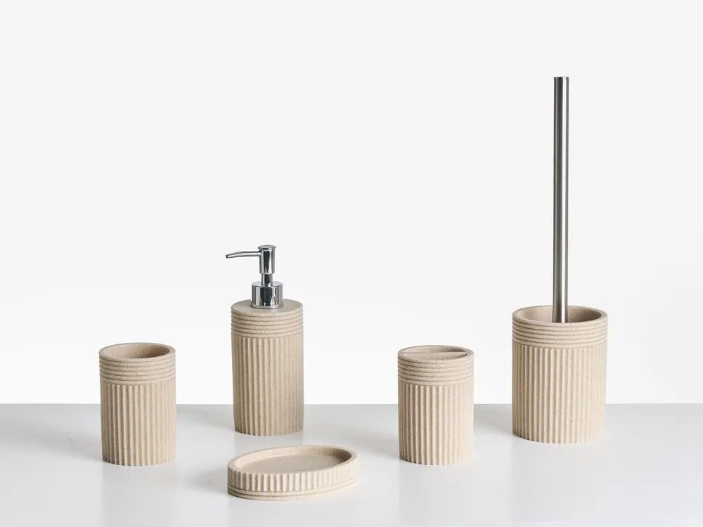 Conjunto de 5 accesorios de baño CHANCAY Beige claro