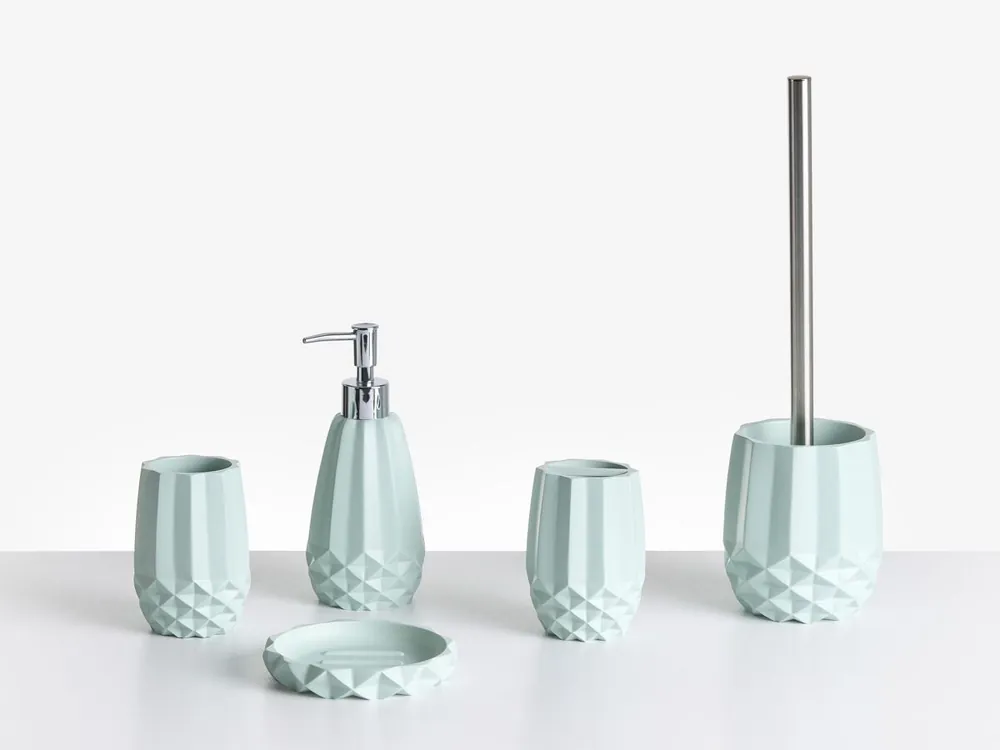 Conjunto de 5 accesorios de baño SAMIRIA Gris