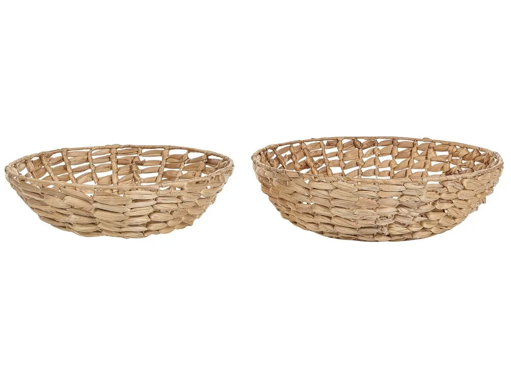 Conjunto de 2 cuencos decorativos DALAT Mimbre Natural - Cocina