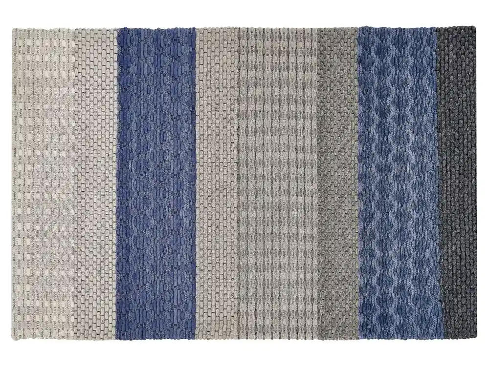 Alfombra AKKAYA Azul 160 x 220 cm Lana - Textil