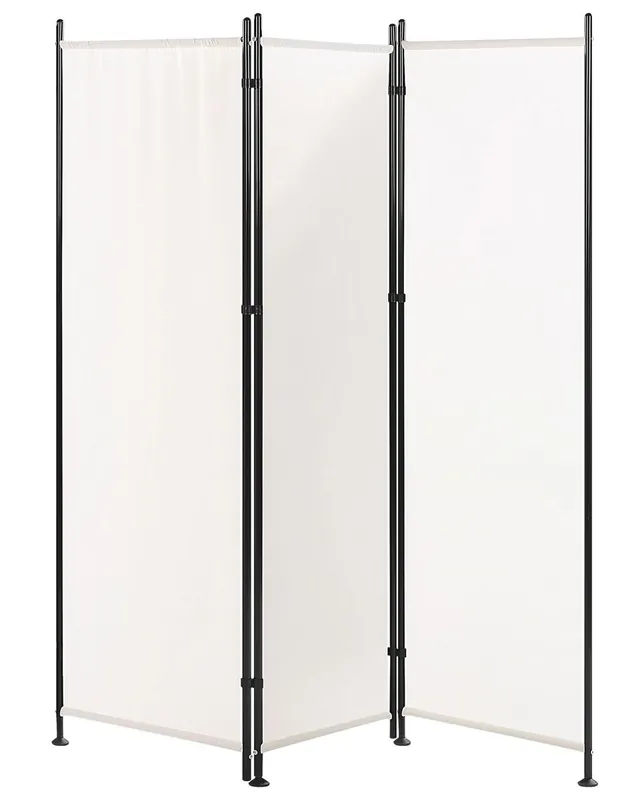 Separador de ambientes de 3 paneles NARNI Blanco 161 cm 170 cm - Decoración