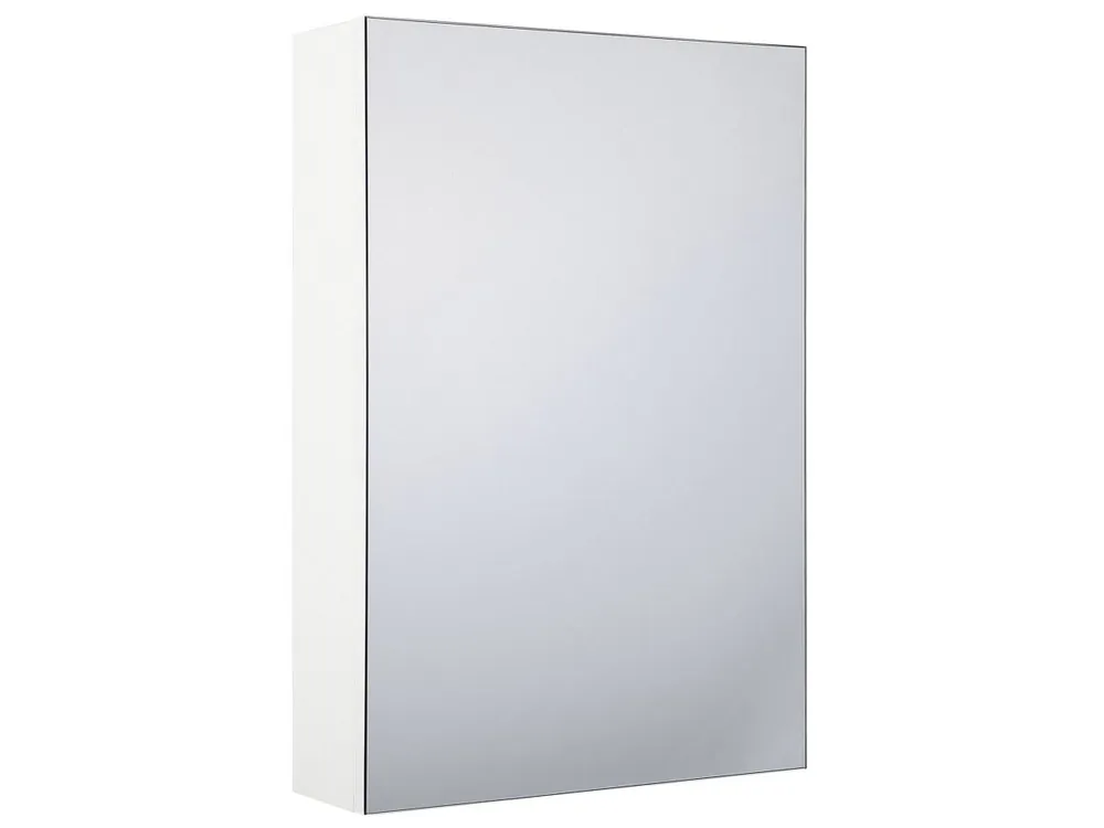 Armario con espejo de pared para baño PRIMAVERA 40 cm 60 cm Blanco