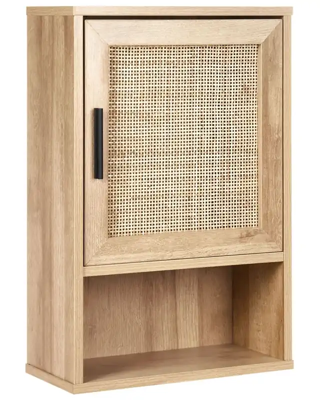Armario de pared para baño ROSELL 40 cm Marrón claro
