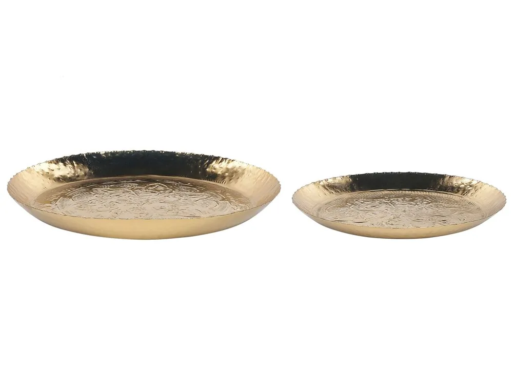 Conjunto de 2 vaciabolsillos SADANE Metal Dorado - Cocina