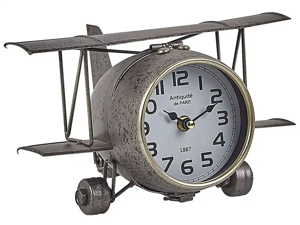 Reloj STANS 26 cm Metal Plateado - Decoración