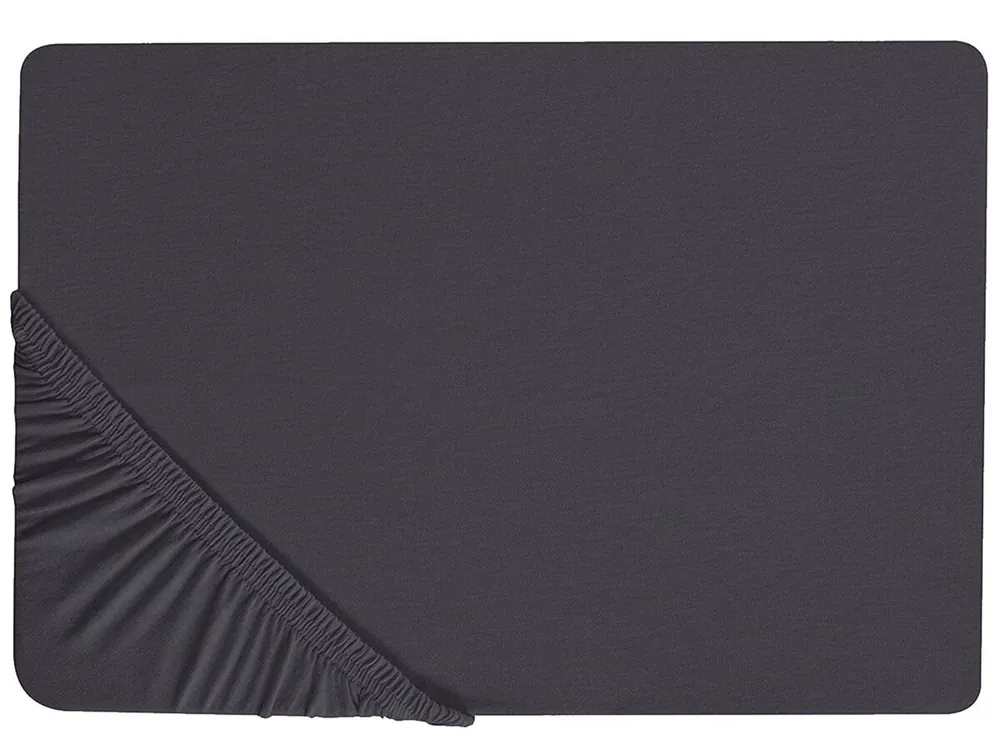 Sábana bajera HOFUF Algodón 90 x 200 cm Negro - Textil