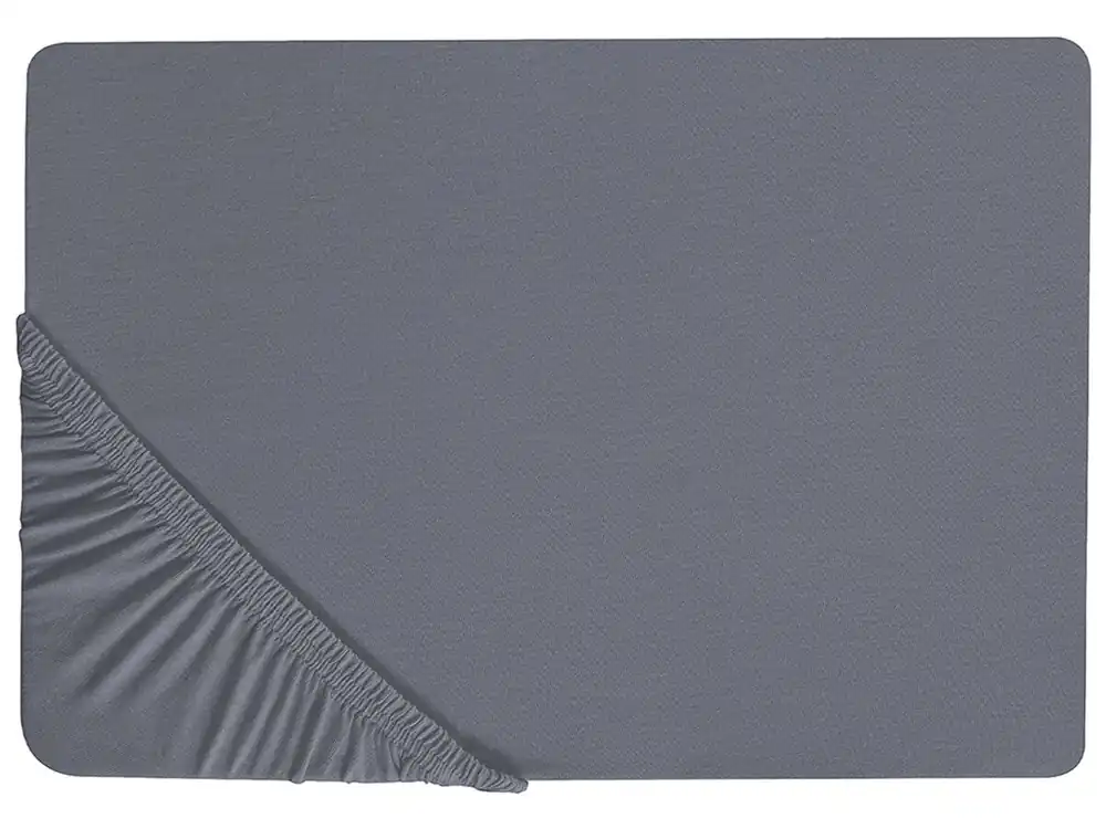 Sábana bajera JANBU Algodón 90 x 200 cm Gris oscuro - Textil