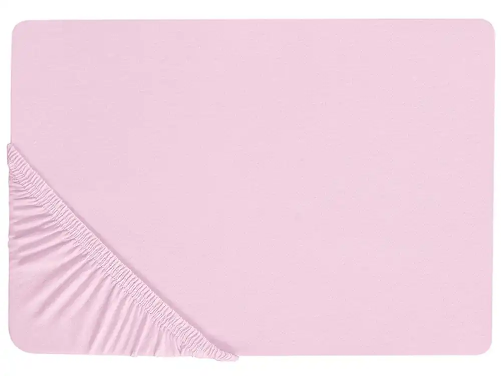 Sábana bajera JANBU Algodón 90 x 200 cm Rosa pastel - Textil