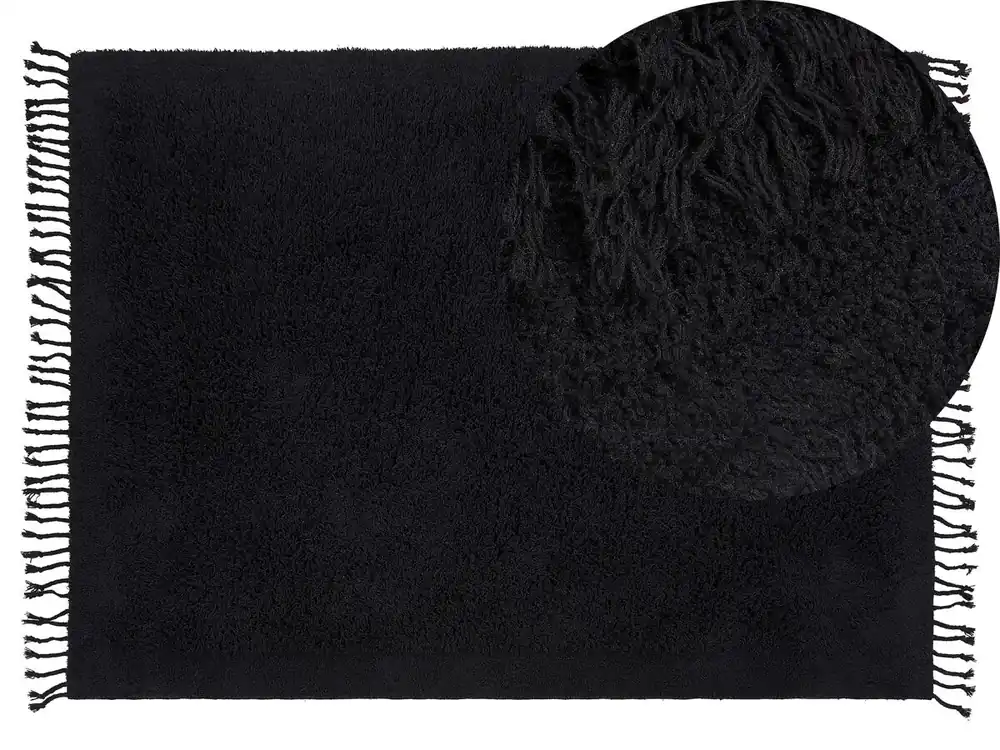 Alfombra BITLIS Beige claro 140 x 200 cm Algodón - Textil