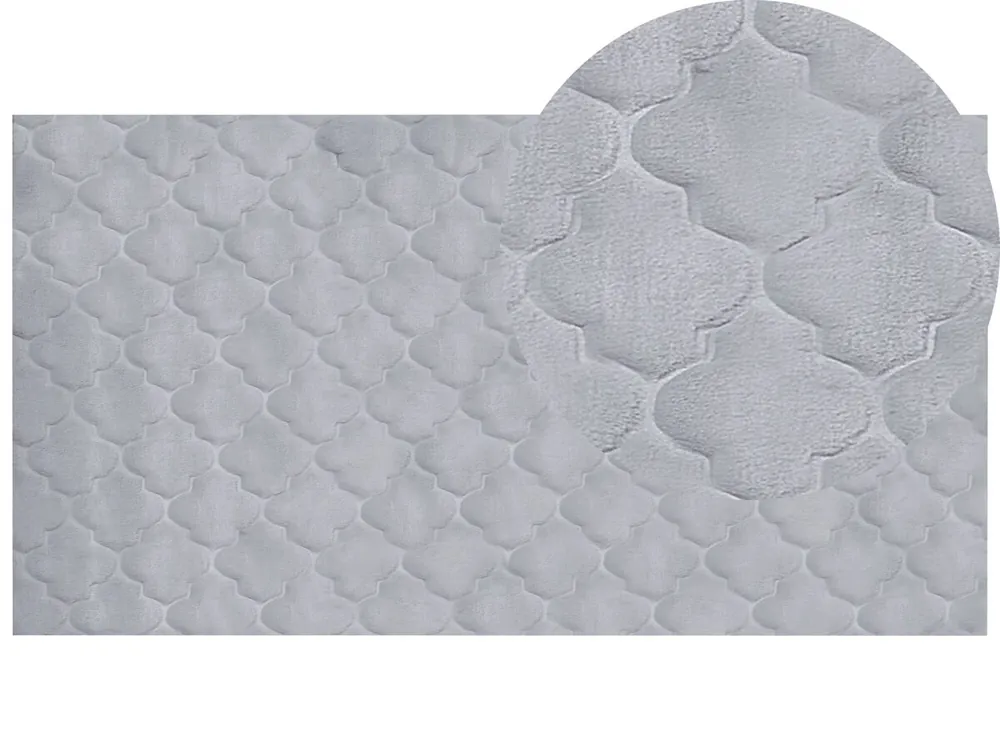 Alfombra de pelo sintético GHARO Gris 80 x 150 cm - Textil