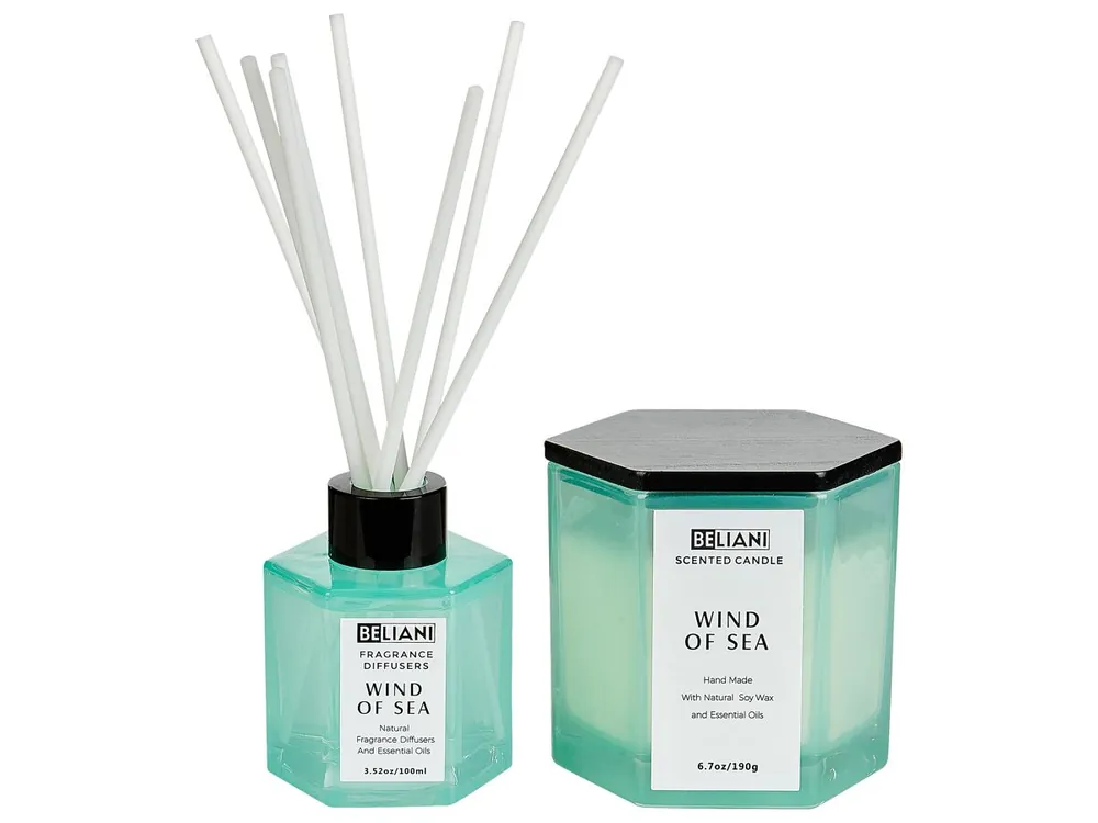 Vela aromática con difusor de fragancia CLASSY TINT Cera de soja Notas frescas - Decoración
