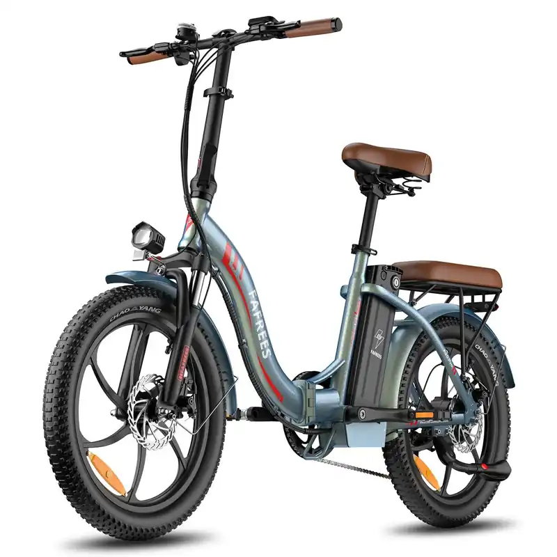 Bicicleta Eléctrica FAFREES F20 Pro - Motor 250W Batería 36V20Ah Neumáticos De 20" Frenos De Disco Mecánicos - Aurora verde