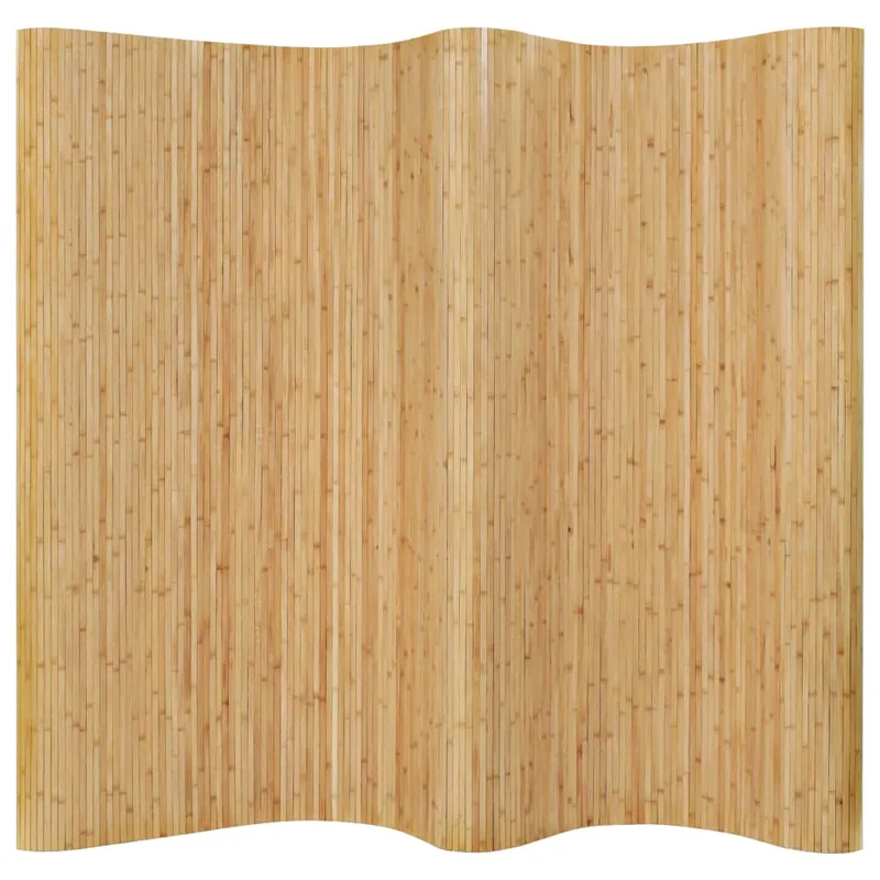 Biombo - Separador Divisor de bambú natural 250x165 cm