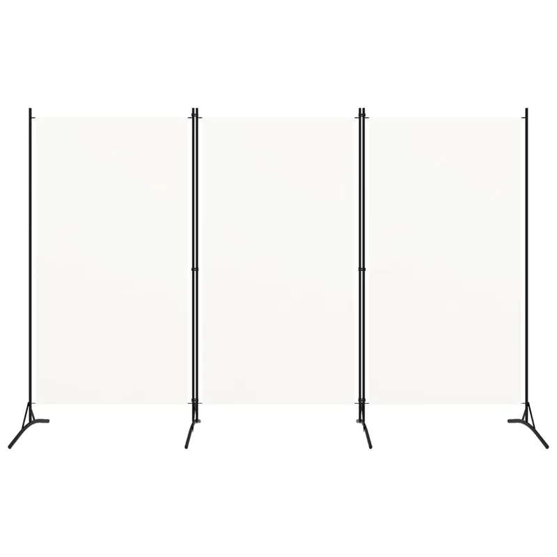 Biombo - Separador Divisor de 3 paneles tela blanco 260x180 cm