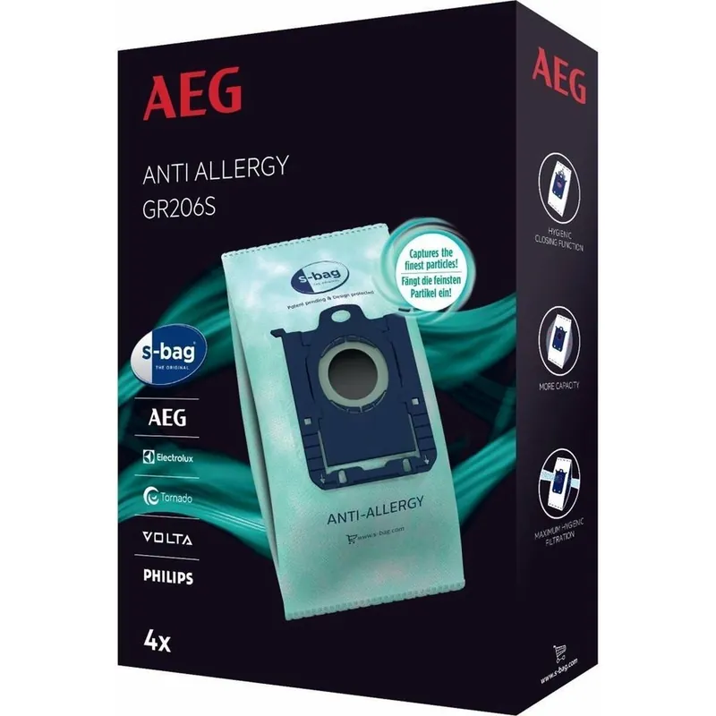 Bolsa de Recambio para Aspiradora Aeg GR206S 4 uds - Electrodomésticos