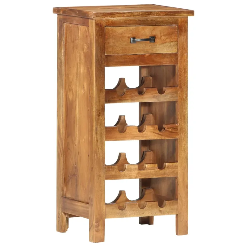 vidaXL Botellero de madera maciza de acacia 40x30x80 cm - Cocina