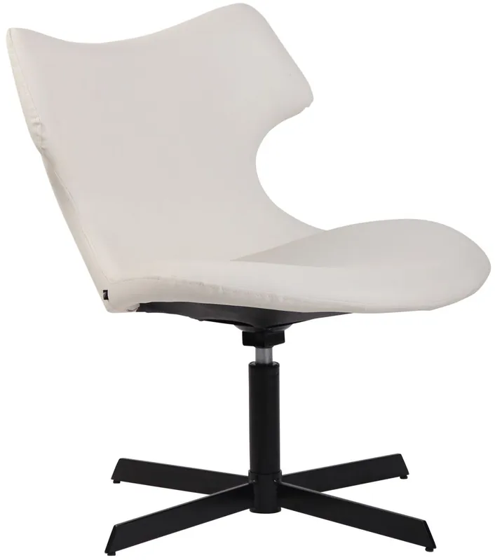 Butaca Welland en cuero sintético Simil cuero Blanco 69X65X79 cm - Sofás sillones puffs