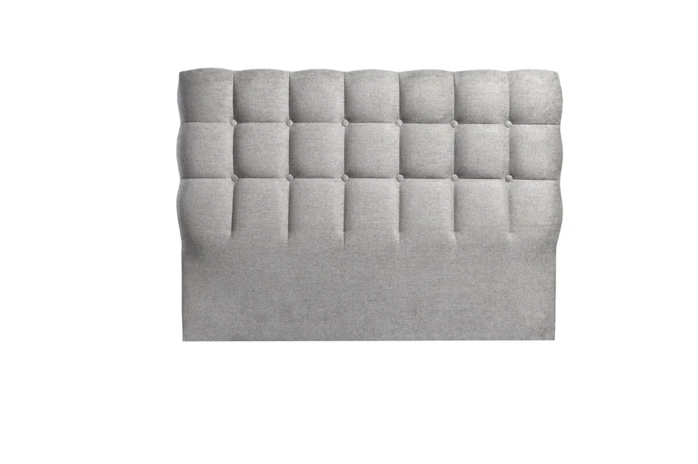 Cabecero MONET 160x115x7cm tela gris cemento - Descanso