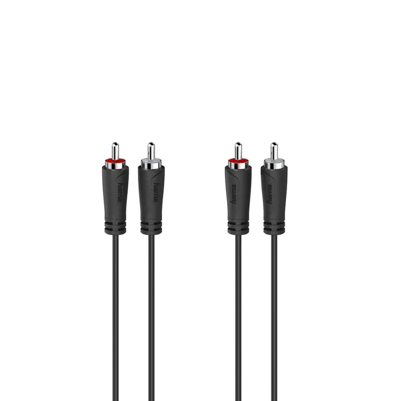 Cable 2 x RCA Hama 00205258 3 m Negro - Electrónica