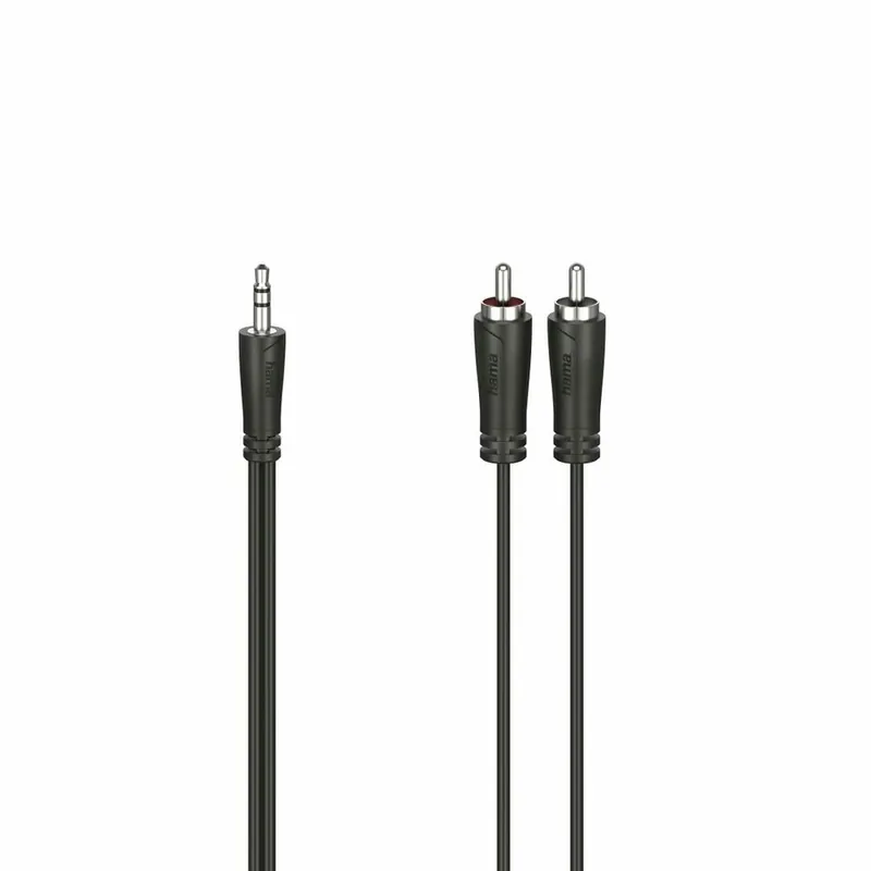 Cable Audio Jack a 2 RCA Hama 00205110 1,5 m Negro - Electrónica