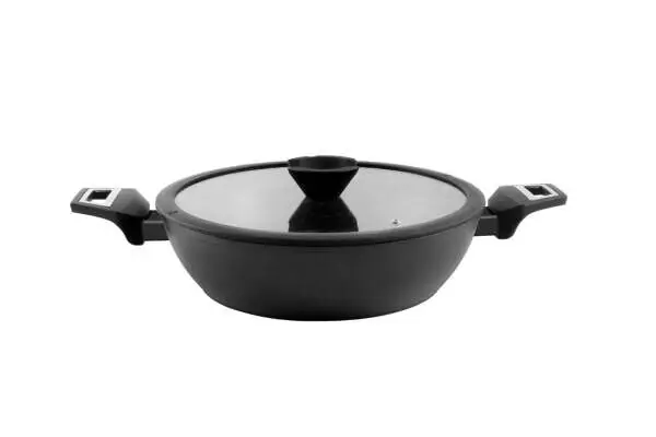 CACEROLA ALTA CON TAPA DE CRISTAL ALUMINIO FORJADO GOLD SERIES 24cm - Cocina