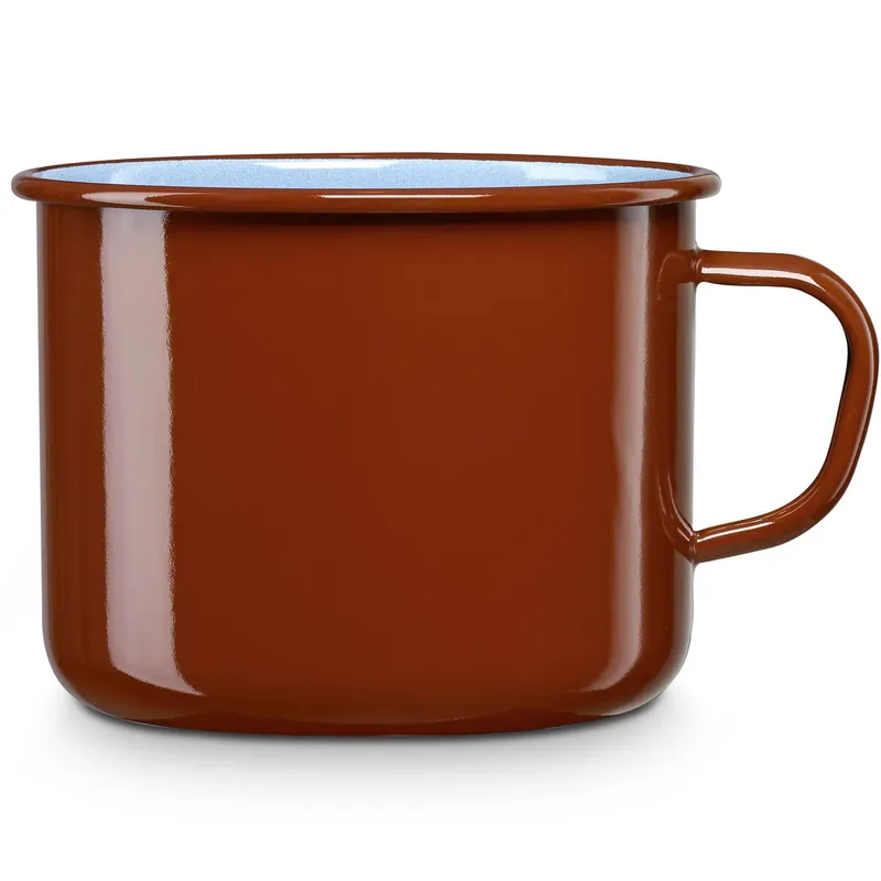 Briebe Terra Cazo Cocina Hervir Leche Acero Esmaltado 12cm Hervidor 1,2 L, Inducción, Todo Tipo Fuego, Horno, , Marrón