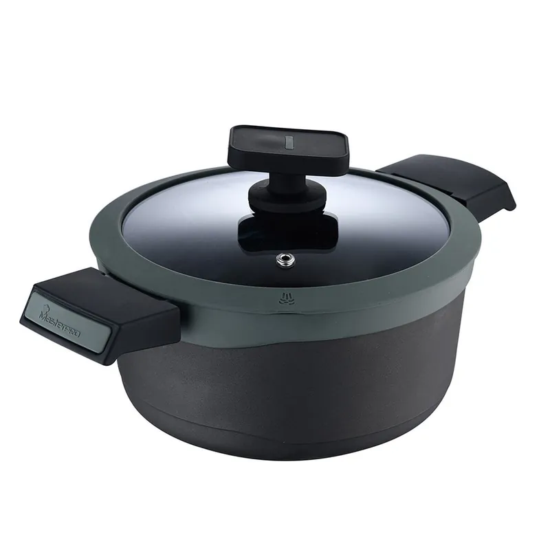 Cacerola Con Tapa Masterpro GASTRO REECO MP Negro Aluminio 2,7 L - Cocina