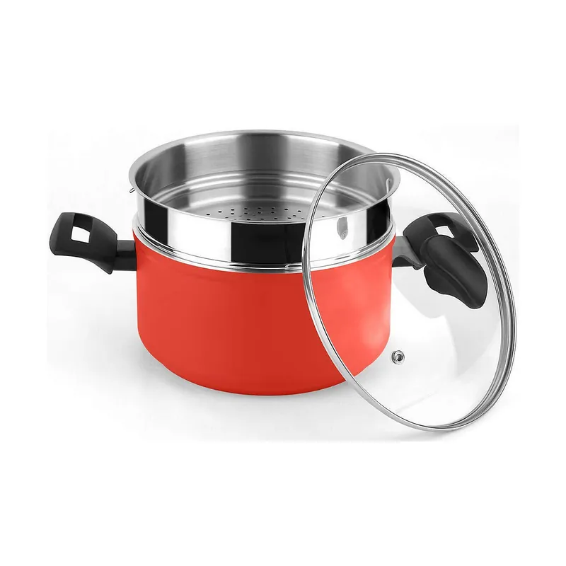 Cacerola FAGOR Rojo Aluminio (Ø 20 cm) - Cocina