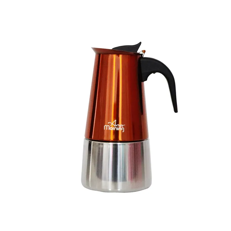 Any Morning Cafetera Espresso 300 ml acero inoxidable fácil de limpiar - Cocina