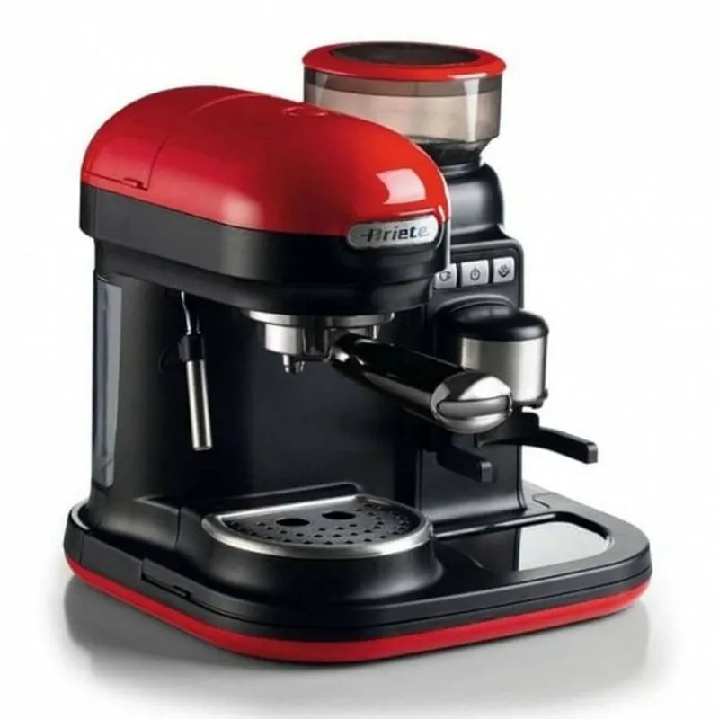 Cafetera Express de Brazo Ariete 1318 15 bar 1080 W Rojo - Electrodomésticos