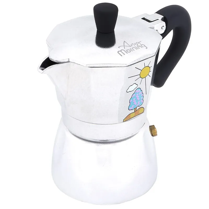 Any Morning Cafetera Italiana Espresso 6 tazas 240 ml aluminio - Cocina