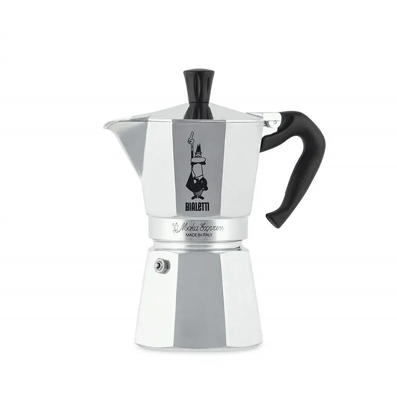 Cafetera Italiana Bialetti Moka Express Aluminio 300 ml 6 Tazas - Cocina